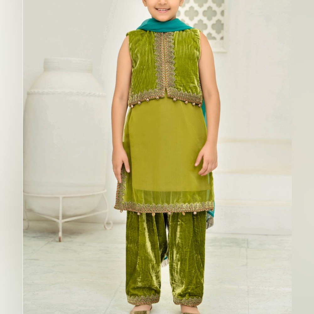 Suit Green : Maria B. Kids